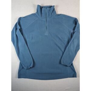 Columbia Women's Artic Air Teal 1/2 Zip‎ Fleece Top Size XL Layer Soft Outdoor